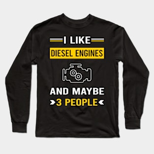 3 People Diesel Engine Long Sleeve T-Shirt